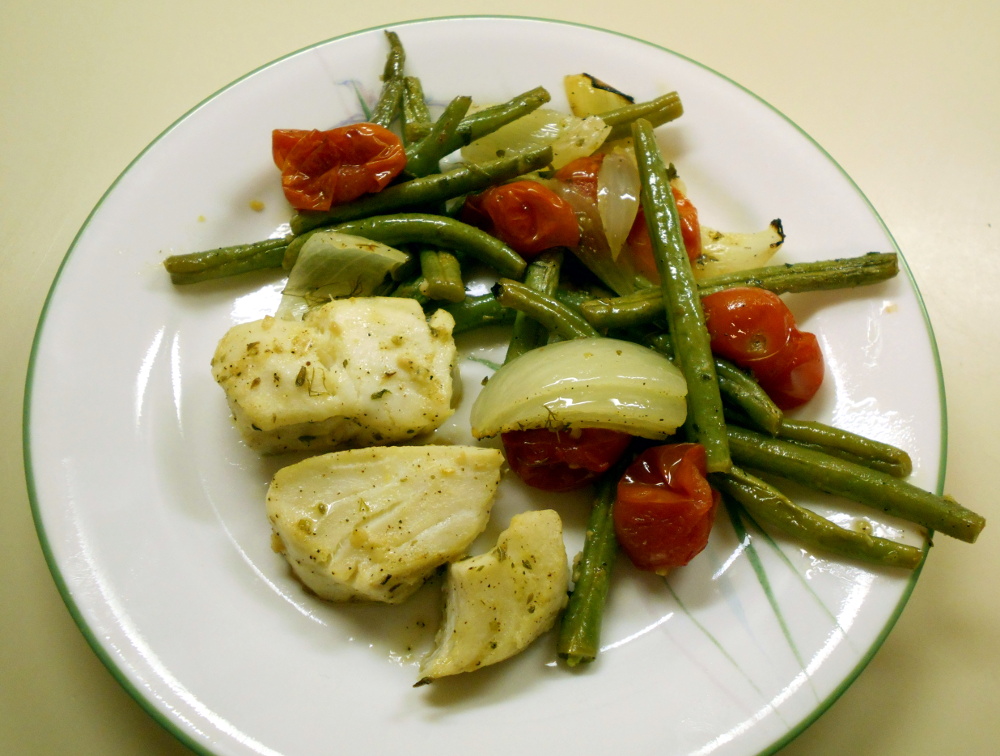 Mediterranean Baked Fish with Vegetables image